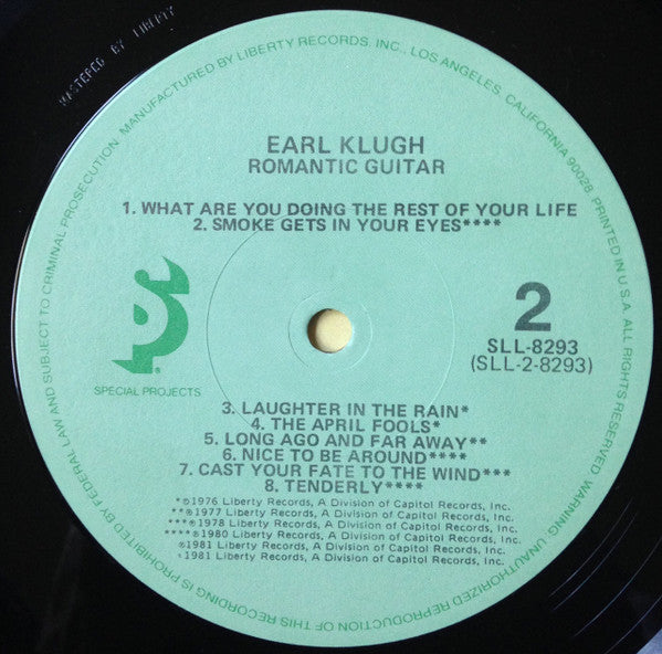 Earl Klugh : Romantic Guitar (LP, Comp)