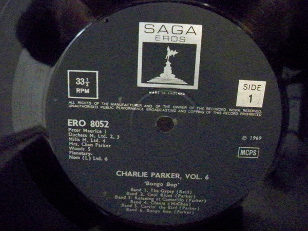 Charlie Parker : Volume 6: Bongo Bop (LP, Comp)