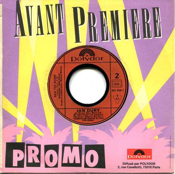 Ian Dury : Very Personal (7", Single, Promo)