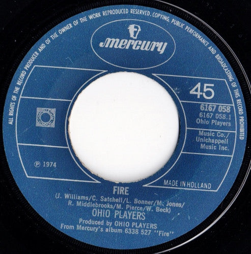 Ohio Players : Fire / Together (7", Single)