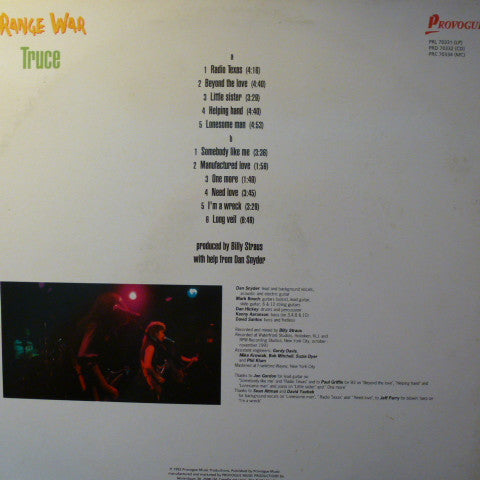 Range War : Truce (LP, Album)