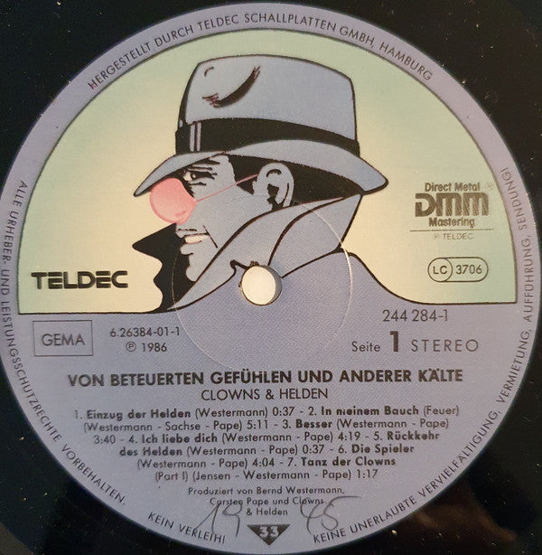 Clowns & Helden : Von Beteuerten Gefühlen Und Anderer Kälte (LP, Album, RE)