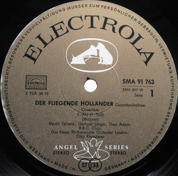 Richard Wagner - Theo Adam, Anja Silja, Martti Talvela, Gerhard Unger, Ernst Kozub, Annelies Burmeister, BBC Symphony Chorus, New Philharmonia Orchestra, Otto Klemperer : Der Fliegende Holländer (3xLP + Box)