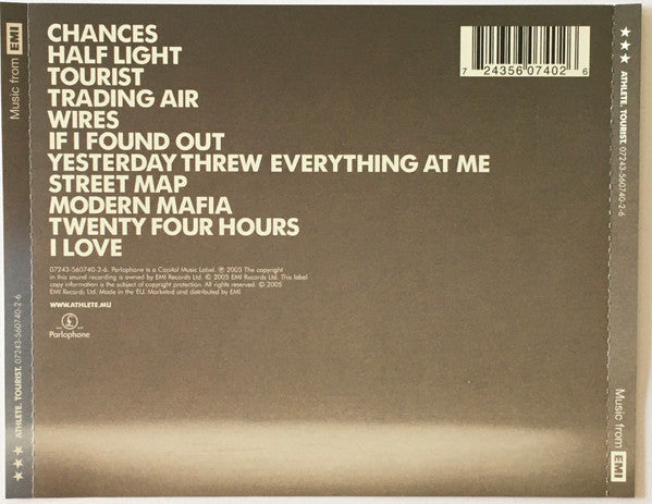 Athlete : Tourist (CD, Album)