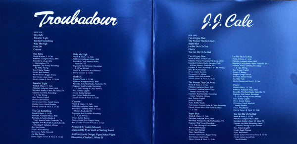 J.J. Cale : Troubadour (LP, Album, RE, RM, 200)