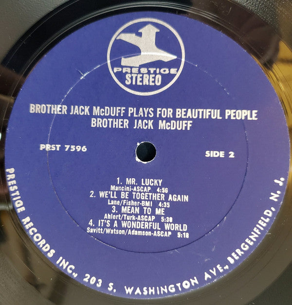 Brother Jack McDuff : Plays For Beautiful People (LP, Comp)