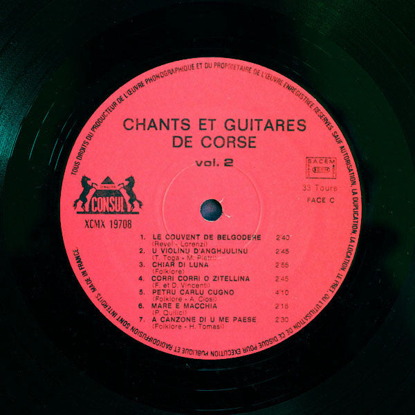 Various : Chants & Guitares De Corse (2xLP)