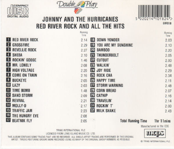 Johnny And The Hurricanes : Red River Rock And All The Hits (CD, Comp)
