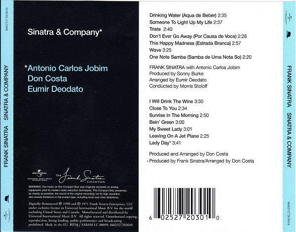 Frank Sinatra : Sinatra & Company (CD, Album, RE, RM)