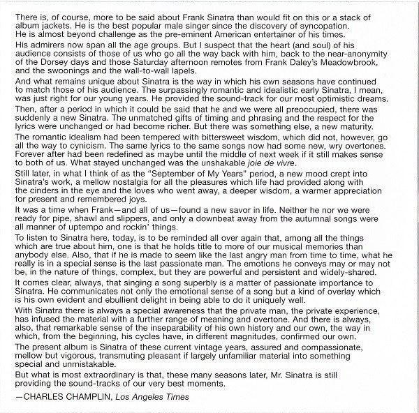 Frank Sinatra : Sinatra & Company (CD, Album, RE, RM)