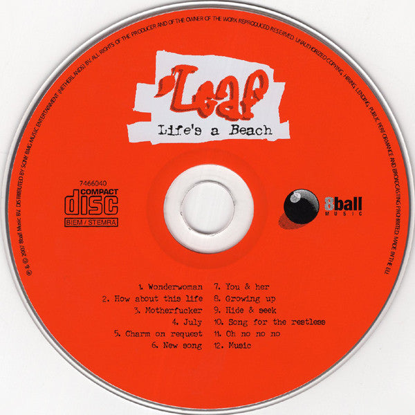 Leaf (2) : Life's A Beach (CD, Album, RE)