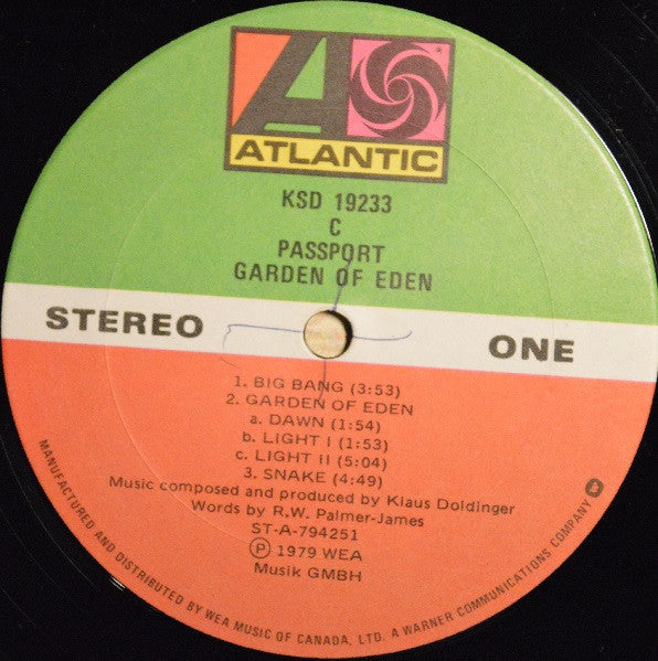 Passport (2) : Garden Of Eden (LP, Album)