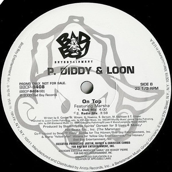 P. Diddy : Diddy (12", Promo)