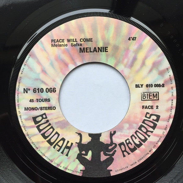 Melanie (2) : Stop ! I Don't Wanna' Hear It Anymore  /  Peace Will Come (7", Single, Mono)
