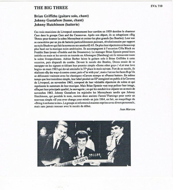 The Big Three : The Big Three (7", EP, Ltd, RE, Gre)