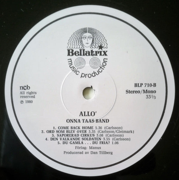 Onna Taas Band : Allo' (LP, Album)