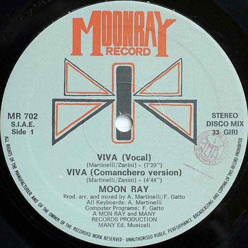 Raggio Di Luna : Viva (12")