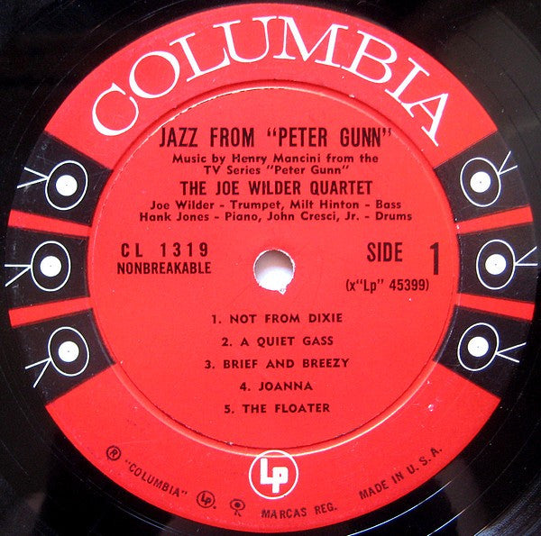 The Joe Wilder Quartet : Jazz From "Peter Gunn" (LP, Album, Mono)