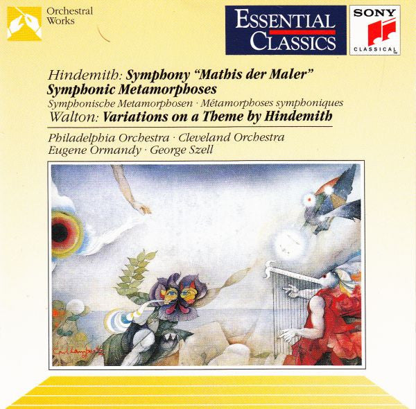 Paul Hindemith : Sir William Walton : The Philadelphia Orchestra · Eugene Ormandy · The Cleveland Orchestra · George Szell : Symphony "Mathis Der Maler" / Symphonic Metamorphoses / Variations On A Theme By Hindemith (CD, Comp, RM)