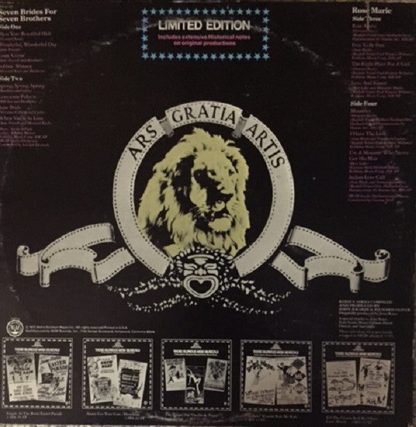 Various : Those Glorious MGM Musicals - Seven Brides For Seven Brothers - Rose Marie (2xLP, Comp, Ltd, RE, Gat)
