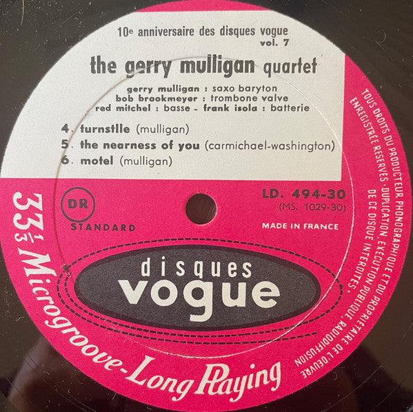 Gerry Mulligan Quartet : Inedit (LP)