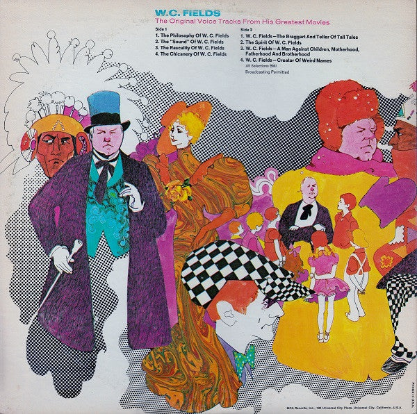 W.C. Fields : The Original Voice Tracks From His Greatest Movies (LP)