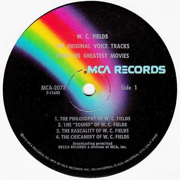 W.C. Fields : The Original Voice Tracks From His Greatest Movies (LP)