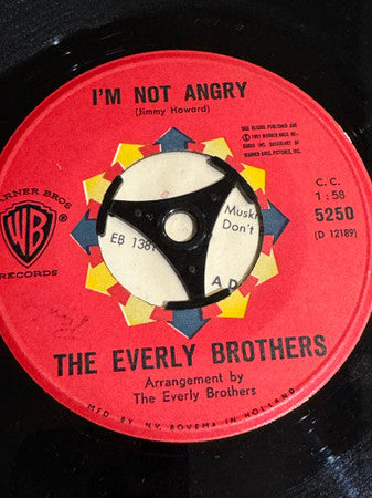 Everly Brothers : Crying In The Rain (7", Single)