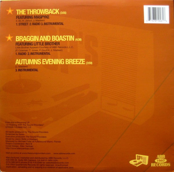 Sound Providers : The Throwback / Braggin And Boastin (12")