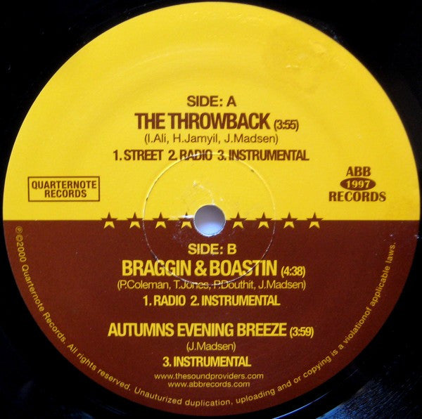 Sound Providers : The Throwback / Braggin And Boastin (12")