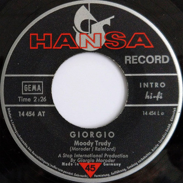Giorgio* : Moody Trudy / Stop (7", Single)