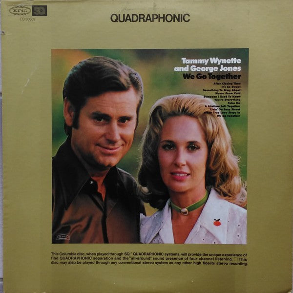 Tammy Wynette & George Jones* : We Go Together (LP, Album, Quad)