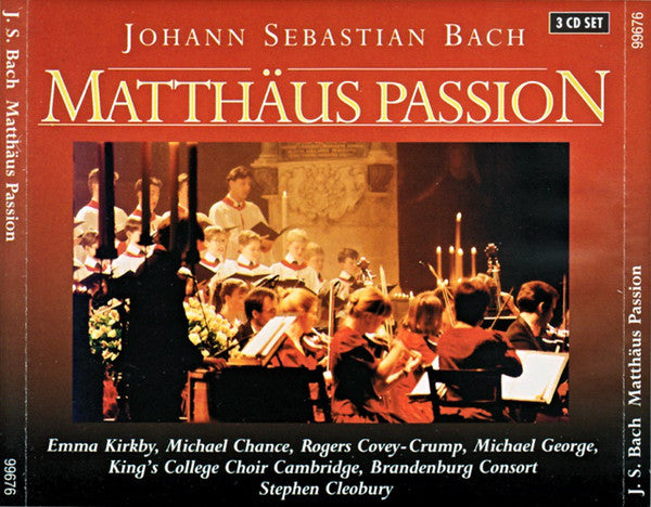 Johann Sebastian Bach : Matthäus Passion (3xCD, Album)