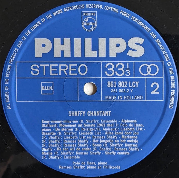 Ramses Shaffy - Liesbeth List - Loesje Hamel - Joop Admiraal - Polo De Haas : Shaffy Chantant (LP, Album, RE)