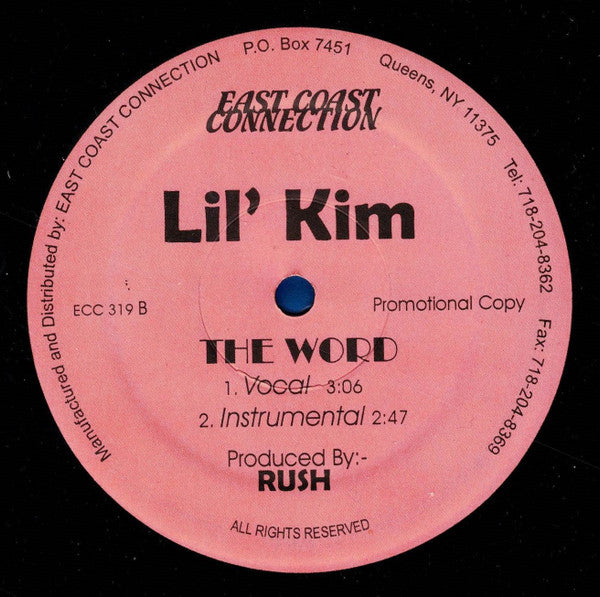 Lil' Kim & Beenie Man : Lick Them Down / The Word (12", Promo)