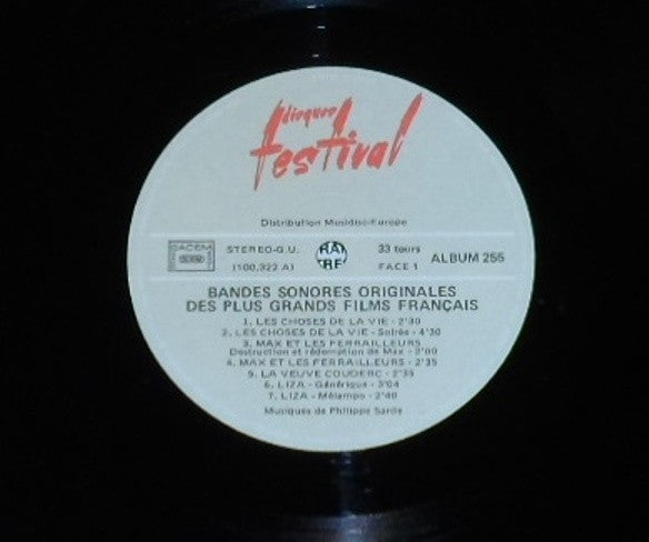 Various : Bandes Sonores Originales Des Grands Films Français (2xLP, Album, Comp, RE)