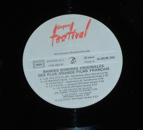 Various : Bandes Sonores Originales Des Grands Films Français (2xLP, Album, Comp, RE)