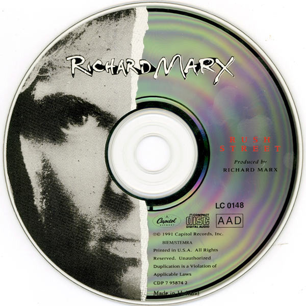 Richard Marx : Rush Street (CD, Album)