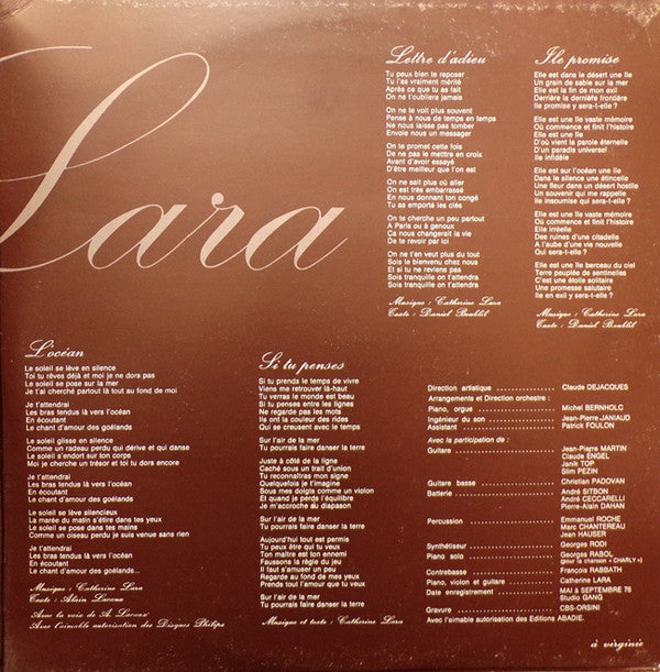 Catherine Lara : Jeux De Societé (LP, Album, Gat)