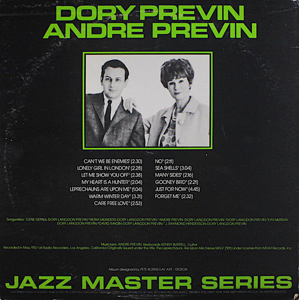 Dory Previn, André Previn : Dory Previn Andre Previn (LP, Album, Mono, RE)