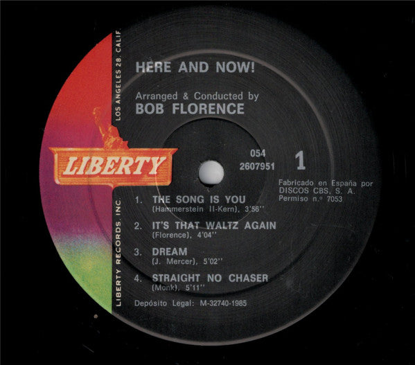 Bob Florence : Here And Now! / Bold, Swinging Big Band Ideas (LP, Album, RE)