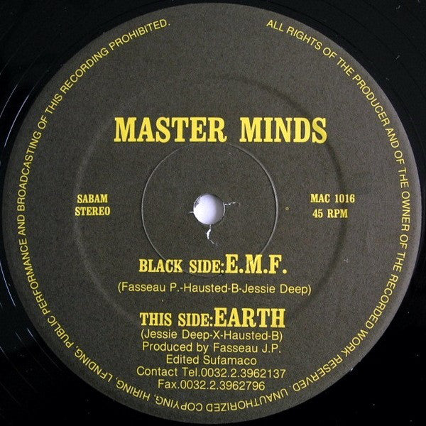 Master Minds : E.M.F. (12", Single)