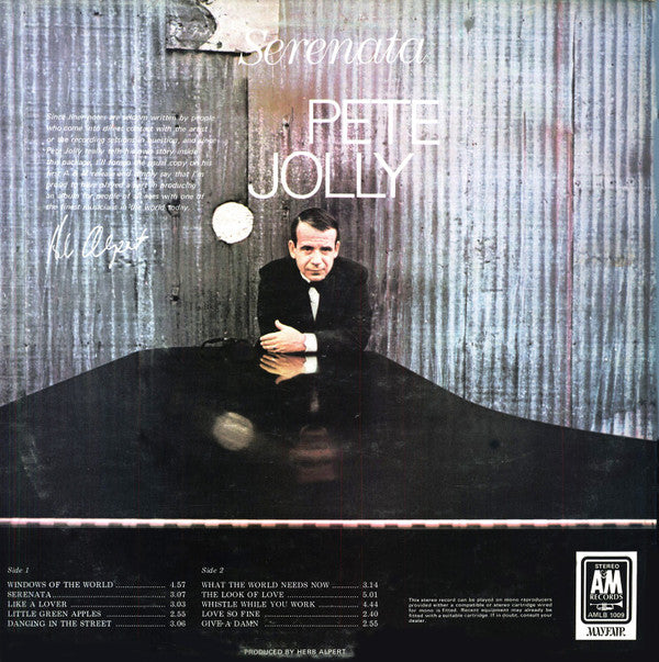 Pete Jolly : Serenata  (LP, Comp)