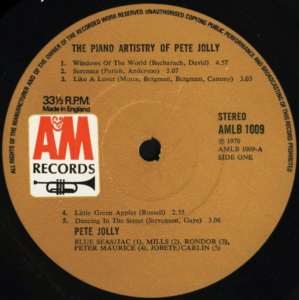Pete Jolly : Serenata  (LP, Comp)