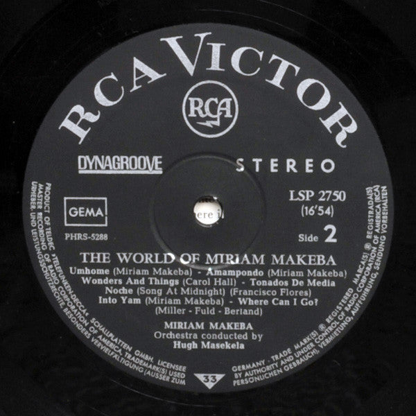 Miriam Makeba : The World Of Miriam Makeba (LP, Album, Dyn)