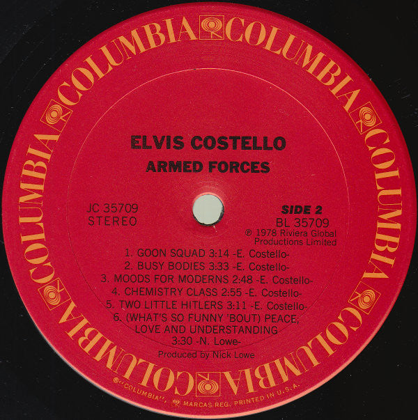 Elvis Costello & The Attractions : Armed Forces (LP, Album, San + 7", EP, Ltd, San)