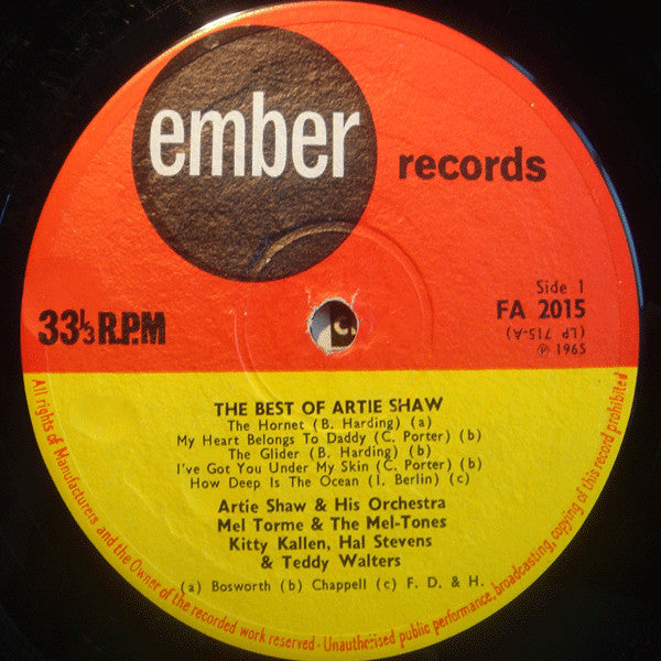 Artie Shaw And His Orchestra : The Best Of Artie Shaw (LP, Comp)