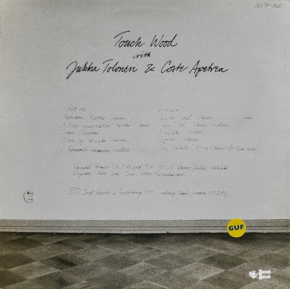 Jukka Tolonen & Coste Apetrea : Touch Wood (LP, Album)