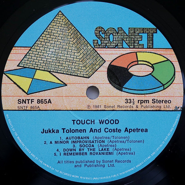 Jukka Tolonen & Coste Apetrea : Touch Wood (LP, Album)