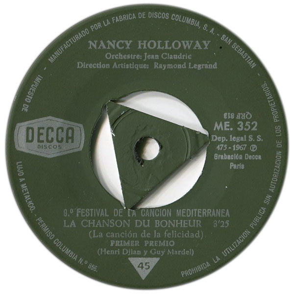 Nancy Holloway : Nous Et Ces Mots La  (7", Single, Tri)